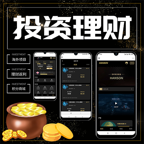 理财返利适用各行业投资海外项目投资金融源码定制版